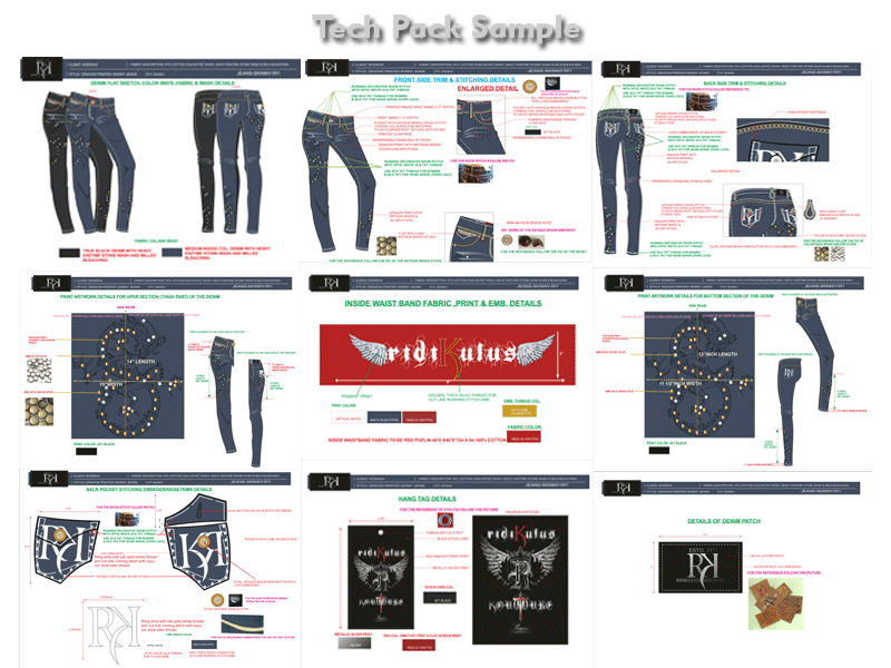 Customized Tech Pack Services for Private Fashion Labels