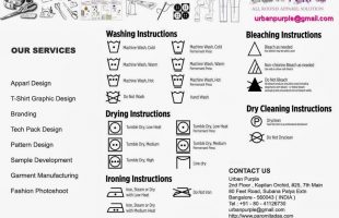 Washing Details and Wash Care Instructions in Fashion Tech Packs