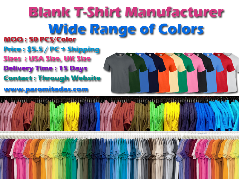Blank T-Shirt Manufacturer