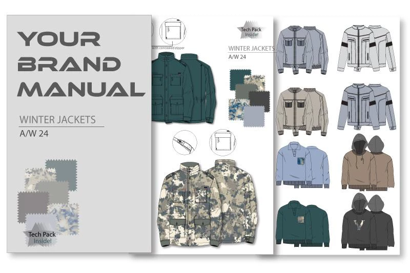 Brand Manual For Winter Collection By Freelance Fashion Designer Paromita