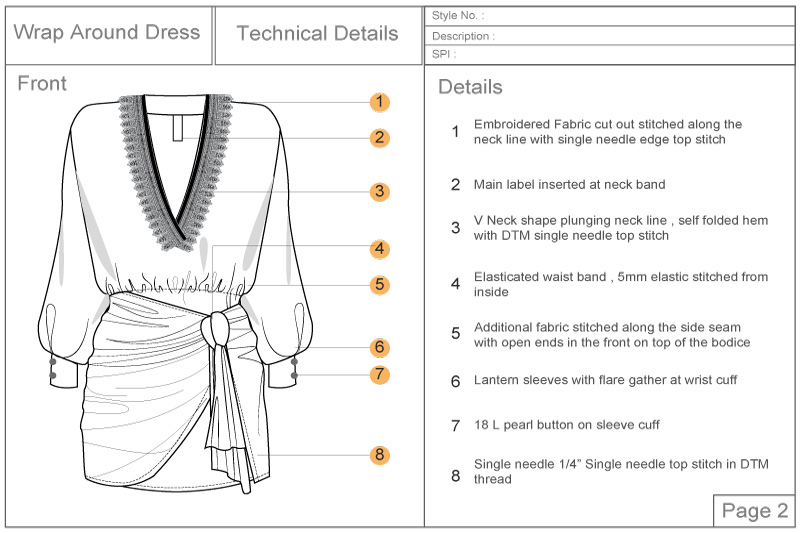 Stitching and Garment Construction Details